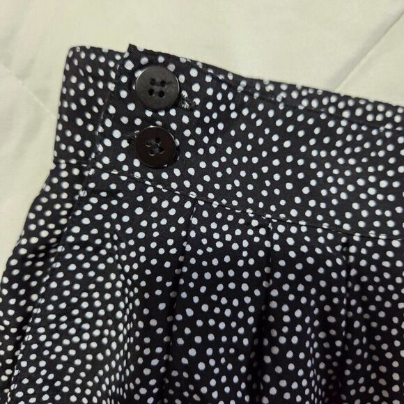 EUC CHAUS PETITES WIDE LEG DOTTED PLEATED SOFT PANTS SIZE 14 - Picture 5 of 16